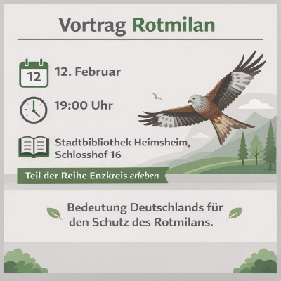 Vortrag zum Rotmilan am 12. Februar in Heimsheim